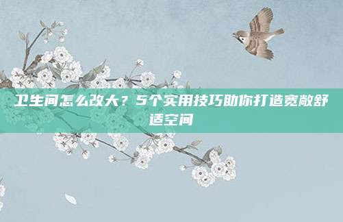 卫生间怎么改大？5个实用技巧助你打造宽敞舒适空间