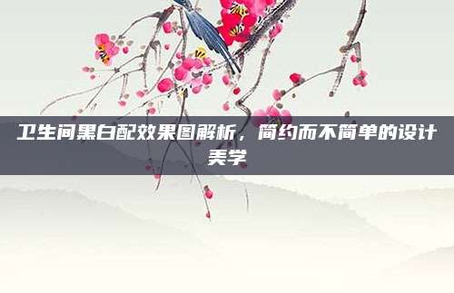 卫生间黑白配效果图解析，简约而不简单的设计美学