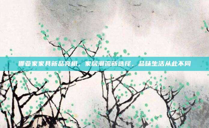 挪亚家家具新品亮相，家居潮流新选择，品味生活从此不同