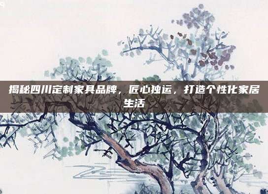 揭秘四川定制家具品牌，匠心独运，打造个性化家居生活