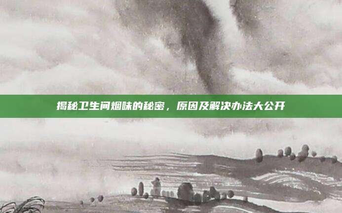 揭秘卫生间烟味的秘密，原因及解决办法大公开