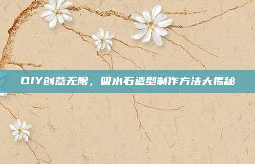DIY创意无限，吸水石造型制作方法大揭秘