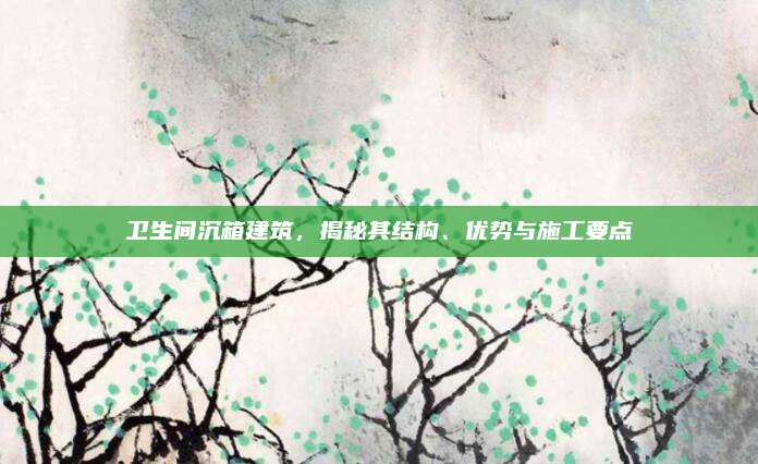 卫生间沉箱建筑，揭秘其结构、优势与施工要点