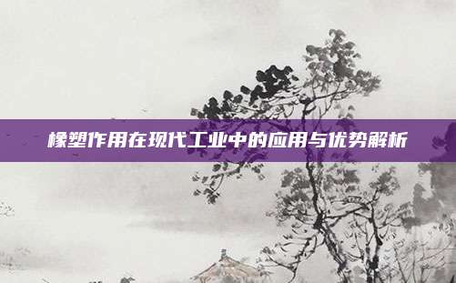 橡塑作用在现代工业中的应用与优势解析