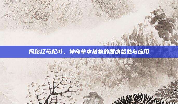 揭秘红苟杞叶，神奇草本植物的健康益处与应用