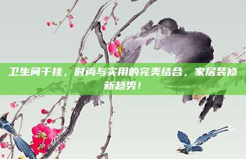 卫生间干挂，时尚与实用的完美结合，家居装修新趋势！