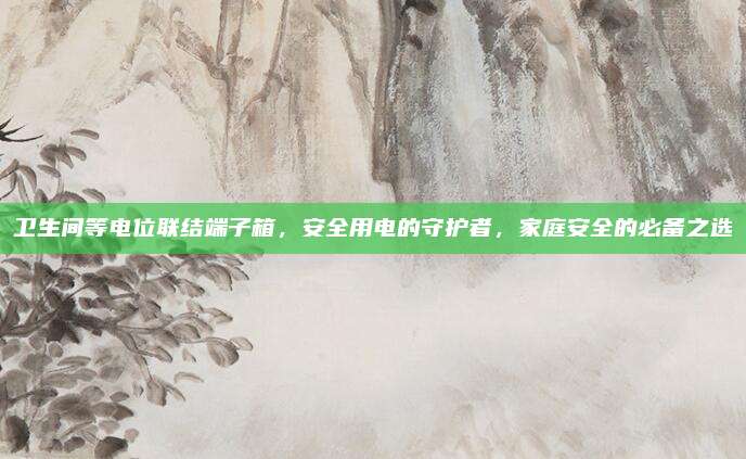 卫生间等电位联结端子箱，安全用电的守护者，家庭安全的必备之选