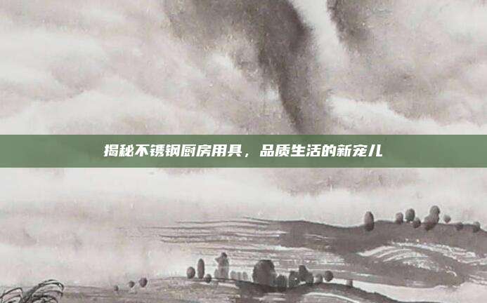 揭秘不镌钢厨房用具，品质生活的新宠儿