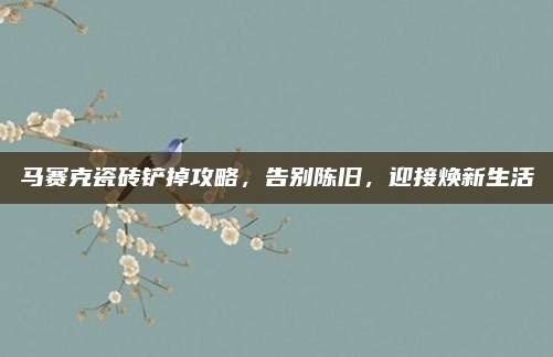 马赛克瓷砖铲掉攻略，告别陈旧，迎接焕新生活