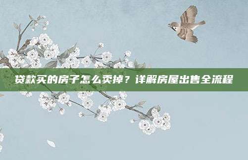 贷款买的房子怎么卖掉？详解房屋出售全流程