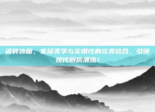 瓷砖冰箱，家居美学与实用性的完美结合，引领现代厨房潮流！