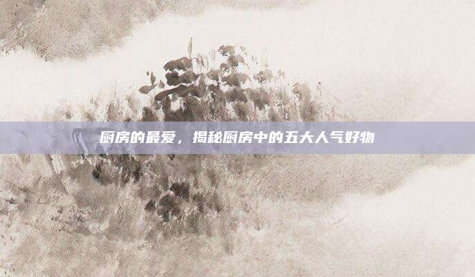 厨房的最爱，揭秘厨房中的五大人气好物