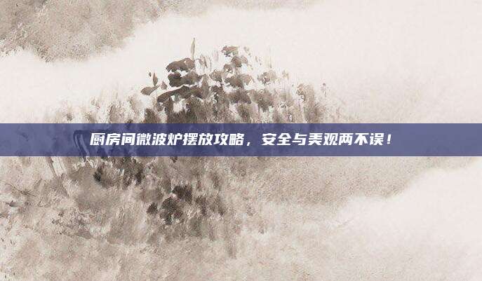 厨房间微波炉摆放攻略，安全与美观两不误！