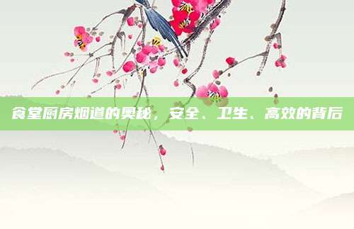 食堂厨房烟道的奥秘，安全、卫生、高效的背后