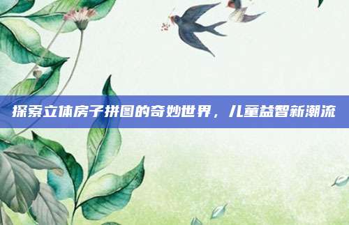 探索立体房子拼图的奇妙世界，儿童益智新潮流