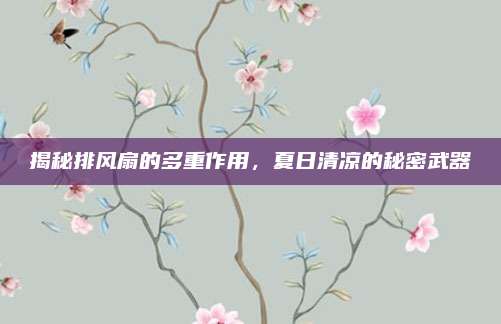 揭秘排风扇的多重作用，夏日清凉的秘密武器