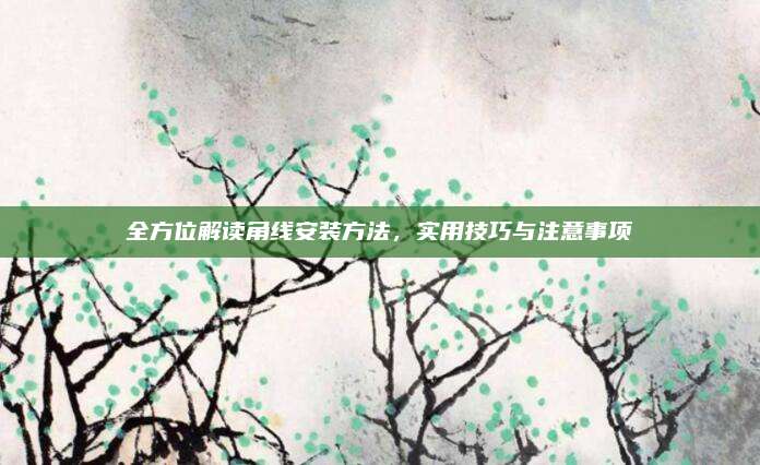 全方位解读角线安装方法，实用技巧与注意事项