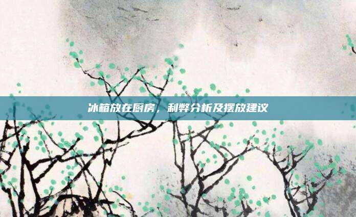 冰箱放在厨房，利弊分析及摆放建议