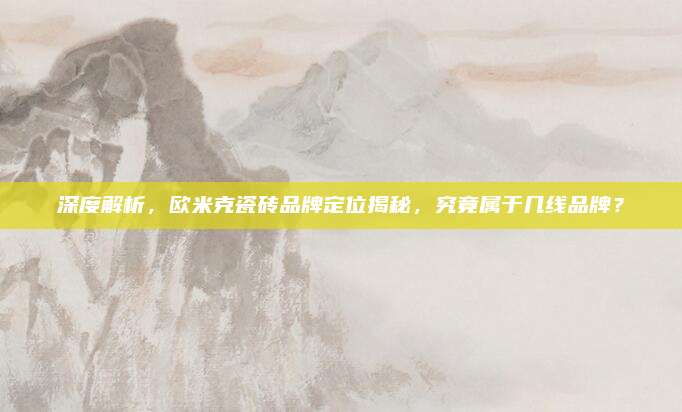 深度解析，欧米克瓷砖品牌定位揭秘，究竟属于几线品牌？