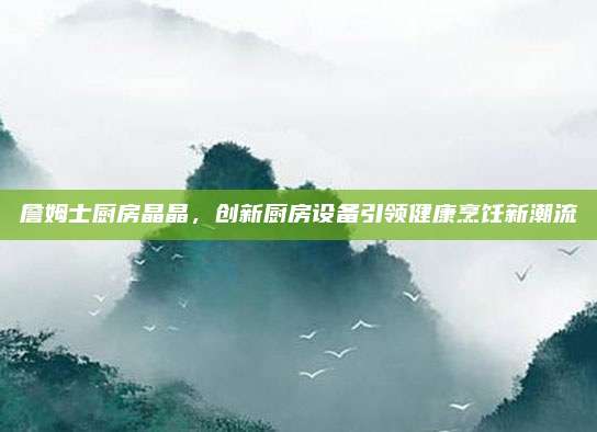 詹姆士厨房晶晶，创新厨房设备引领健康烹饪新潮流
