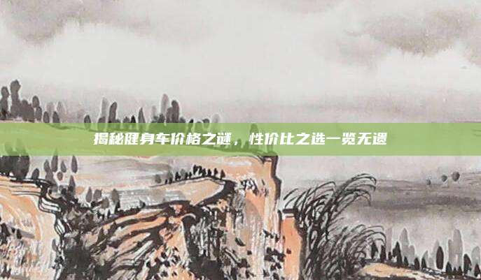 揭秘健身车价格之谜，性价比之选一览无遗