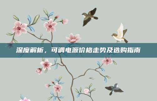 深度解析，可调电源价格走势及选购指南