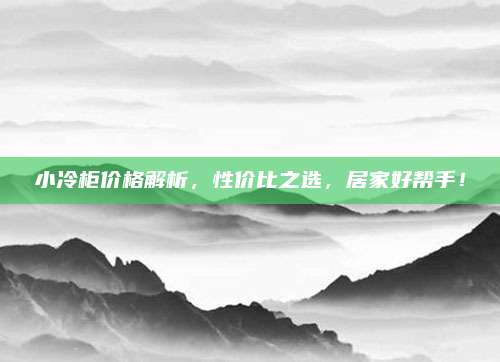 小冷柜价格解析，性价比之选，居家好帮手！