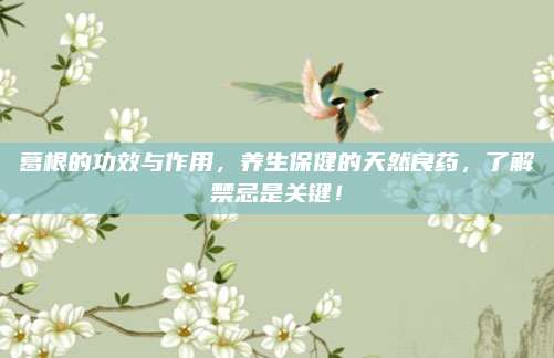 葛根的功效与作用，养生保健的天然良药，了解禁忌是关键！