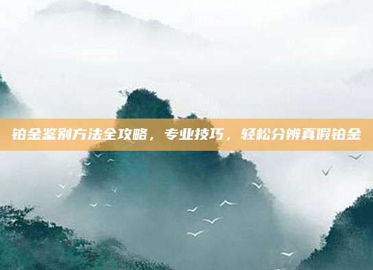铂金鉴别方法全攻略，专业技巧，轻松分辨真假铂金