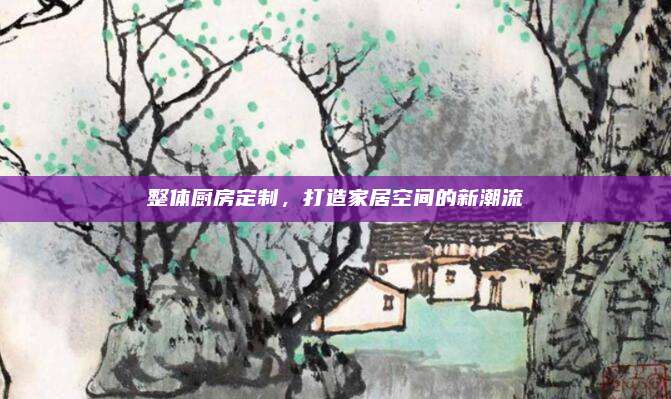 整体厨房定制，打造家居空间的新潮流