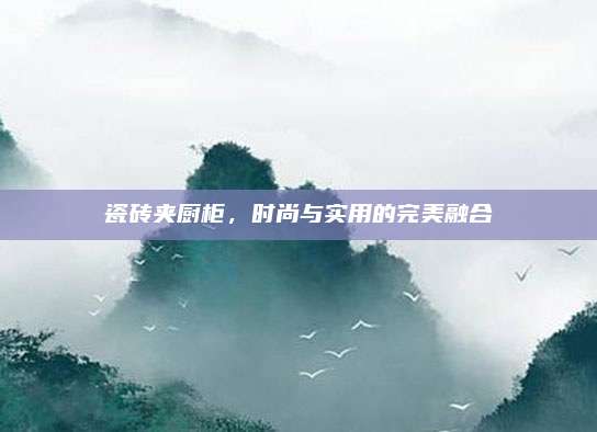 瓷砖夹厨柜，时尚与实用的完美融合
