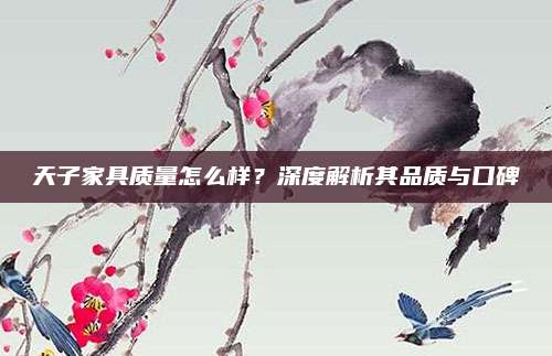 天子家具质量怎么样？深度解析其品质与口碑