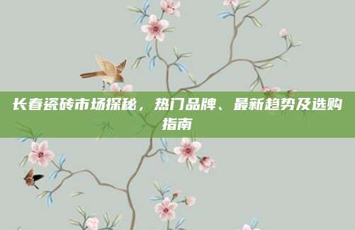 长春瓷砖市场探秘，热门品牌、最新趋势及选购指南