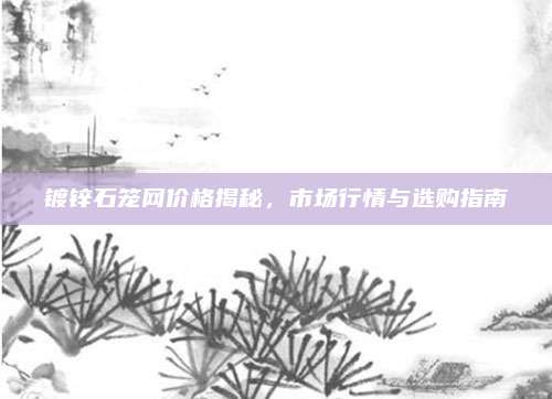 镀锌石笼网价格揭秘，市场行情与选购指南