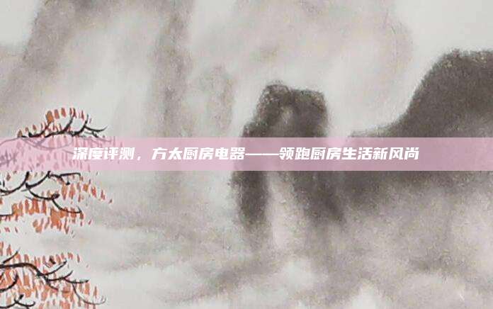 深度评测，方太厨房电器——领跑厨房生活新风尚