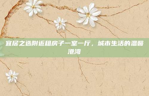 宜居之选附近租房子一室一厅，城市生活的温馨港湾