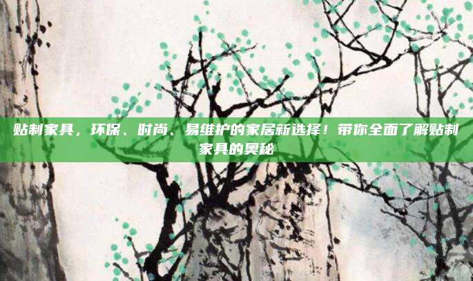 贴制家具，环保、时尚、易维护的家居新选择！带你全面了解贴制家具的奥秘
