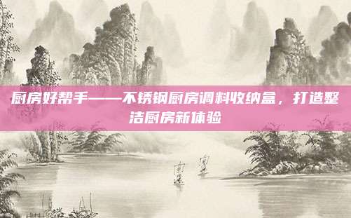 厨房好帮手——不锈钢厨房调料收纳盒，打造整洁厨房新体验
