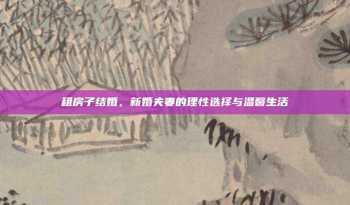 租房子结婚，新婚夫妻的理性选择与温馨生活