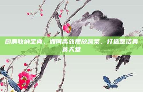 厨房收纳宝典，如何高效摆放蔬菜，打造整洁美食天堂