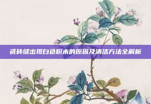 瓷砖缝出现白色粉末的原因及清洁方法全解析