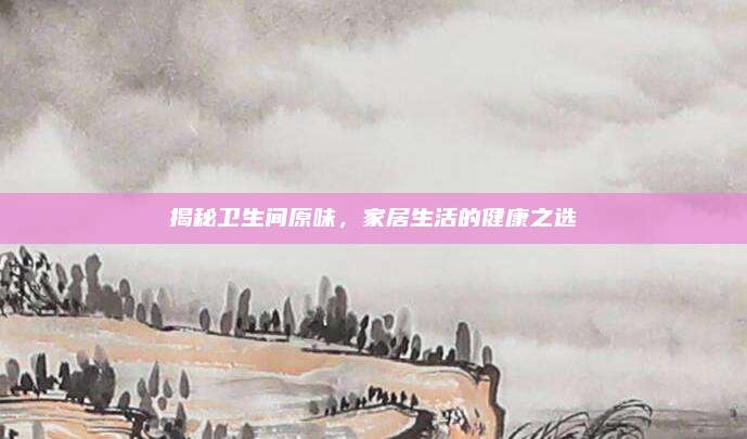 揭秘卫生间原味，家居生活的健康之选