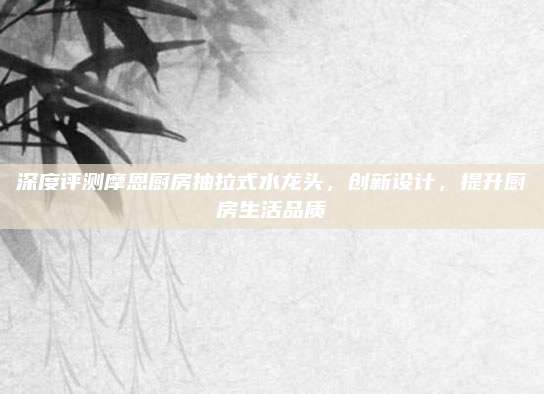 深度评测摩恩厨房抽拉式水龙头，创新设计，提升厨房生活品质