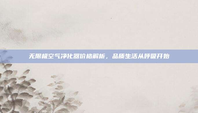 无限极空气净化器价格解析，品质生活从呼吸开始