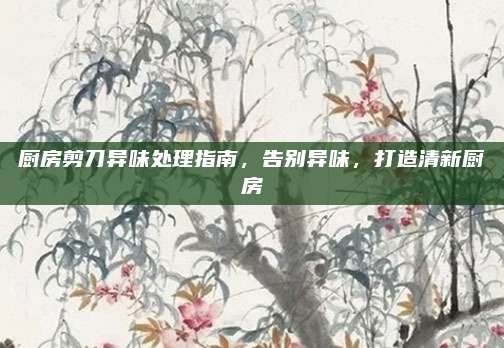 厨房剪刀异味处理指南，告别异味，打造清新厨房