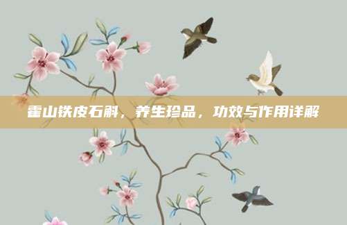 霍山铁皮石斛，养生珍品，功效与作用详解