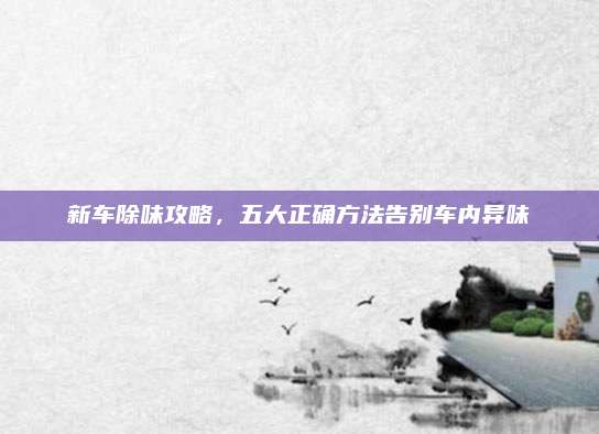 新车除味攻略，五大正确方法告别车内异味