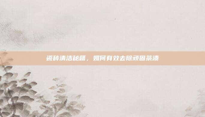 瓷砖清洁秘籍，如何有效去除顽固茶渍