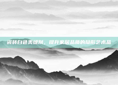 瓷砖白色美缝剂，提升家居品质的隐形艺术品