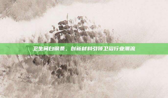 卫生间白钢条，创新材料引领卫浴行业潮流